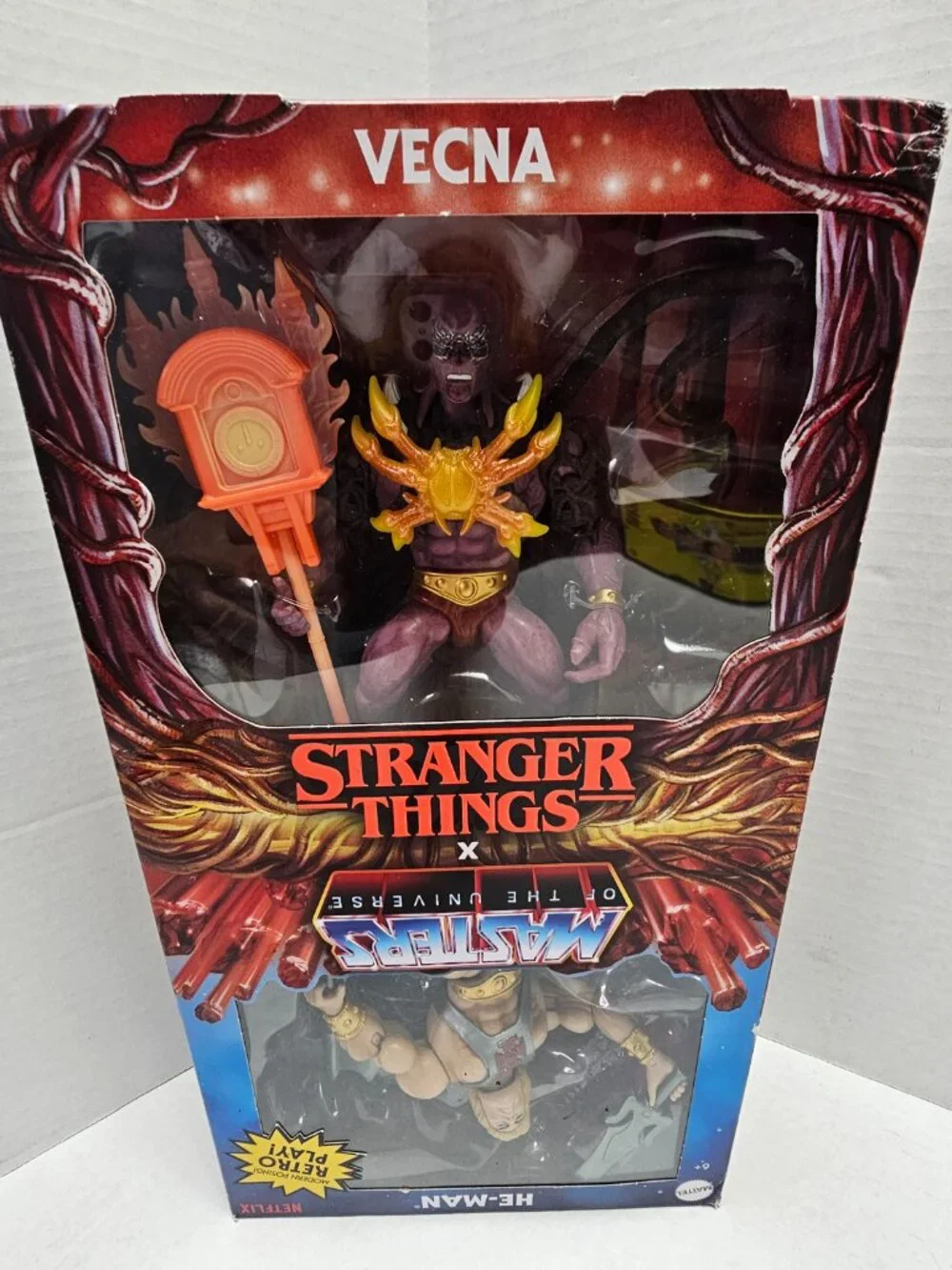 New Masters of the Universe Origins X Stranger Things Action 2 Pack He Man Vecna